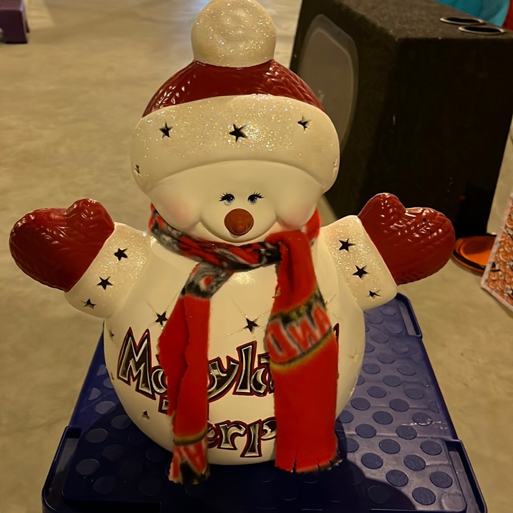 Christmas Maryland Terps decorative snowman